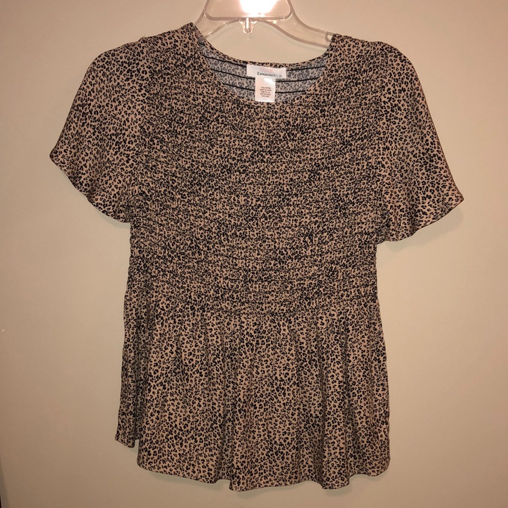 Cheetah print blouse